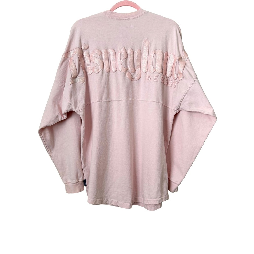 Disney Parks Disneyland Resort Glitter Puff Print Spirit Jersey Medium Pink